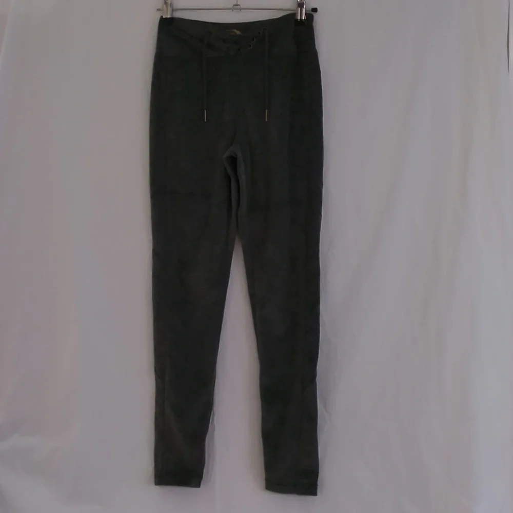 Mia Joy | Dark Grey Velour Lounge Pants Lace Up Waist | 12 New